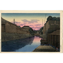 風光礼讃: Choshi Minato Bashi - Japanese Art Open Database