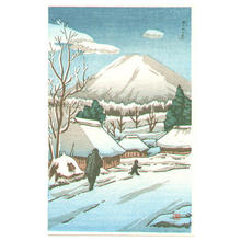 風光礼讃: Snow scene of Fuji - Japanese Art Open Database