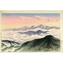 Henmi Takashi: Tateyama Mountains from White Horse Peak (Hakuba Peak) - Japanese Art Open Database