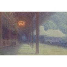 Ito Yuhan: Temple in mist - Japanese Art Open Database