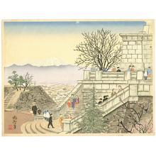 Jokata Kaiseki: Fuji from Maitsu Castle- Fuji from Kofu Park — 舞鶴城からの富士 - Japanese Art Open Database