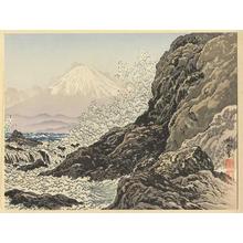 Jokata Kaiseki: Fuji from Mitsu Coast- Fuji from Enoshima — 三津海岸からの富士 - Japanese Art Open Database