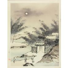 Josetsu: Moon over a brush gate - Japanese Art Open Database