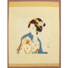 Kaen: Bijin with Hair Flower Ornament - Japanese Art Open Database