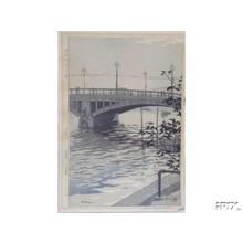笠松紫浪: Azuma Bridge on the Sumida River - Japanese Art Open Database