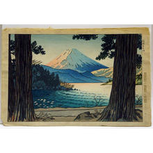 Kasamatsu Shiro: Lake Ashinoko, Hakone - Japanese Art Open Database