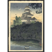笠松紫浪: Matsumoto Castle in Shinshu - Japanese Art Open Database