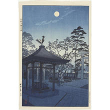 笠松紫浪: Night AT Gojo Tenjin Shrine - Japanese Art Open Database