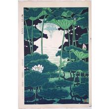 笠松紫浪: Shade of the Lotus, Shinobazu Pond - Japanese Art Open Database