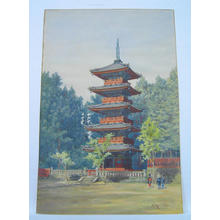 Kawakubo Masano: Five-Storey Pagoda - Japanese Art Open Database