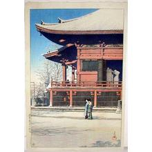 Kawase Hasui: Asakusa Kannon in the Snow - Japanese Art Open Database