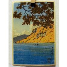 Japanese Print "Autumn in Towada — 十和田の秋" by Kawase Hasui, 川瀬巴水 (Kawase Hasui (川瀬巴水))