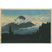 Kawase Hasui: Fuji near Susono, Evening - Japanese Art Open Database
