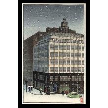 Kawase Hasui: Ginza in the Snow - Japanese Art Open Database