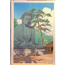 川瀬巴水: Great Buddha at Kamakura - Japanese Art Open Database