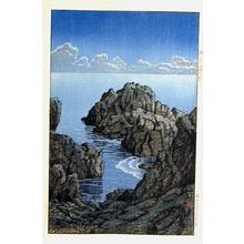 Japanischer Druck "Hachinohe Fukakuho" von Kawase Hasui, 川瀬巴水 (Kawase Hasui (川瀬巴水))