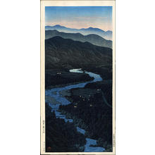 川瀬巴水: Ioridani Pass, Etchu - Japanese Art Open Database