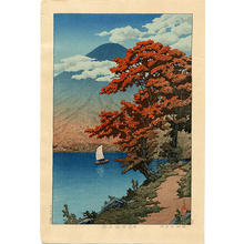 川瀬巴水: Lake Chuzenji At Nikko - Japanese Art Open Database
