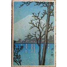川瀬巴水: Lake Kawaguchi - Japanese Art Open Database