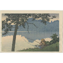 川瀬巴水: Lake Matsubara on a Morning, Shinshu - Japanese Art Open Database