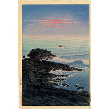 川瀬巴水: Morning of Cape Inubo - Japanese Art Open Database
