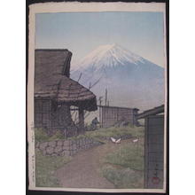 川瀬巴水: Mount Fuji at Funatsu (Funazuno), Yamanishi - Japanese Art Open Database