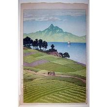 Kawase Hasui: Mount Unsen From Amakusa - Japanese Art Open Database