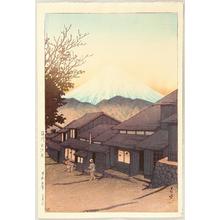 川瀬巴水: Mt Fuji From Yuimachi at Suruga - Japanese Art Open Database
