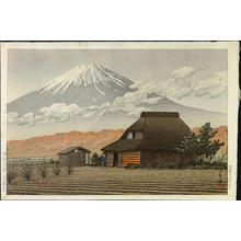川瀬巴水: Mt. Fuji Seen from Narusawa — 鳴沢の富士 - Japanese Art Open Database