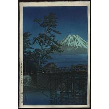 Kawase Hasui: Mt. Fuji in Moonlight, Kawaibashi - Japanese Art Open Database