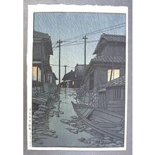 Kawase Hasui: NIGHT RAIN AT KAWARAKO, IBARAKI - Japanese Art Open Database