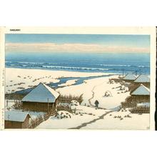 Japanese Print "Onjuku, Chiba" by Kawase Hasui, 川瀬巴水 (Kawase Hasui (川瀬巴水))