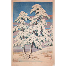 Kawase Hasui: Pine Tree After Snow - Japanese Art Open Database