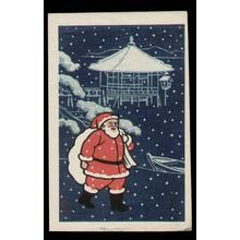 川瀬巴水: Santa at Ukimido Shrine - Japanese Art Open Database