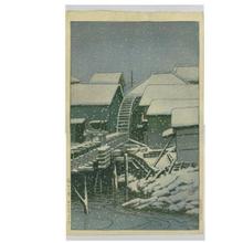 川瀬巴水: Snow at Sekiguchi - Japanese Art Open Database