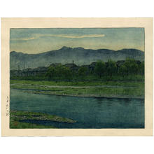 Kawase Hasui: The Banks of the Kano River, Kyoto - Japanese Art Open Database