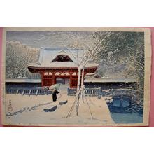 Kawase Hasui: Snow At Shiba Park, Tokyo - Japanese Art Open Database