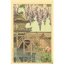 川瀬巴水: Kameido Shrine - Japanese Art Open Database