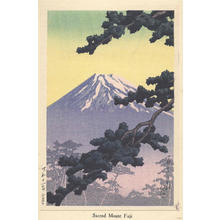 Kawase Hasui: Sacred Mountain Fuji — 富士の朝 - Japanese Art Open Database