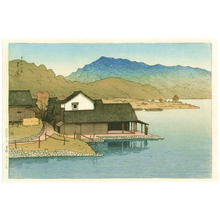 Kawase Hasui, 川瀬巴水 (Kawase Hasui (川瀬巴水))による浮世絵「Lake Kugushi- Wakasa」