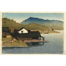 Kawase Hasui, 川瀬巴水 (Kawase Hasui (川瀬巴水))による浮世絵「Lake Kugushi- Wakasa」