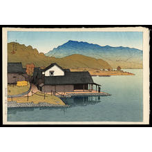 Japanese Print "Lake Kugushi- Wakasa" by Kawase Hasui, 川瀬巴水 (Kawase Hasui (川瀬巴水))