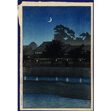 Kawase Hasui: Nagare pleasure quarter, Kanazawa - Japanese Art Open Database