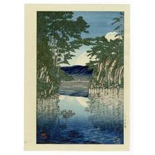 川瀬巴水: Lake Towada — 十和田湖 - Japanese Art Open Database