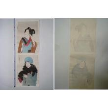 Kaburagi Kiyokata: Light Snowfall - Japanese Art Open Database