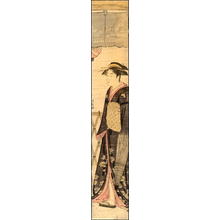 鳥居清長: Pillar Print- Courtesan - Japanese Art Open Database