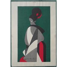 Kiyoshi Saito: Woman - Bunraku 1 - Japanese Art Open Database