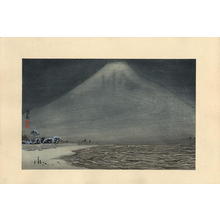 小林清親: Night view of Mount Fuji - Japanese Art Open Database