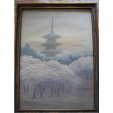 Komatsu: Pagoda in spring - Japanese Art Open Database