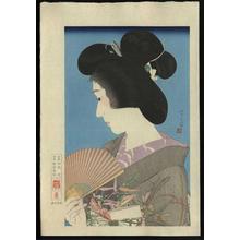鳥居言人: Summer Geisha- Natsuko — 夏妓 - Japanese Art Open Database